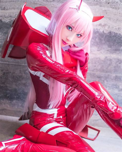 Darling In The Franxx Cosplayer Amazing Cosplay Best Cosplay Zero Two Cosplay Latex