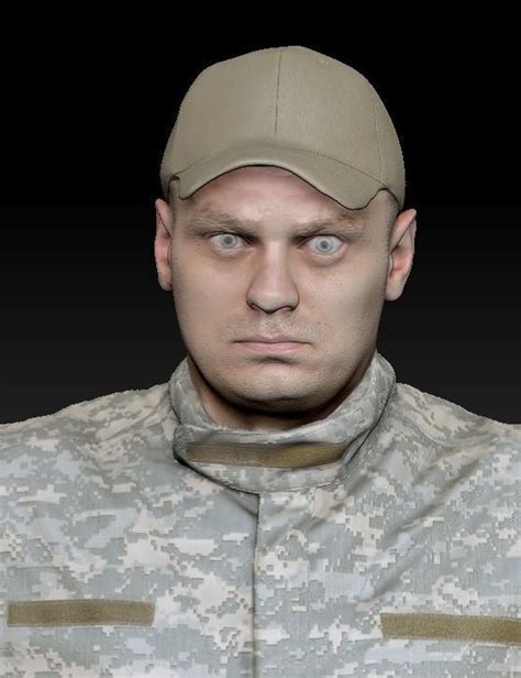 3d Model Soldier In American Military Uniform In A Pose 295 Vr Ar Low Poly Cgtrader