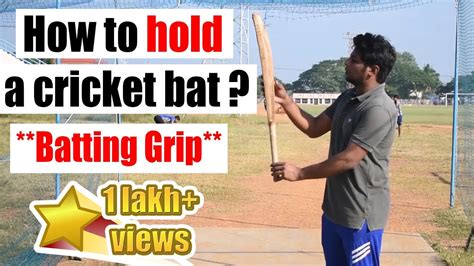 How To Grip Or Hold The Cricket Bat Cricket Batting Tips Nothing