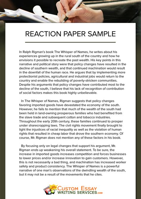 It is assigned by professors, so you need to study thoroughly what you feel about a specific topic. 7 Tips for Writing a Reaction Paper