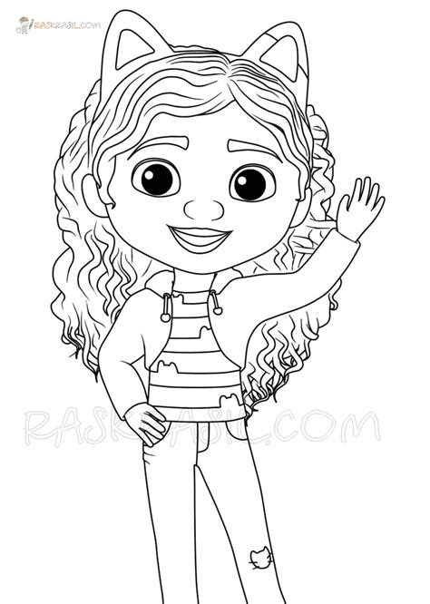 Gabby Dollhouse Coloring Pages Printable