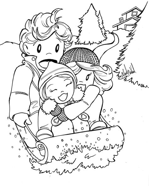 Winter Woods Coloring Pages Coloring Pages