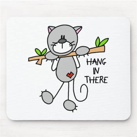 Hang In There Kitty Mousepad Zazzle