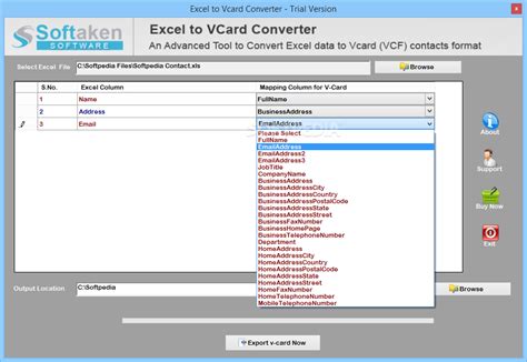 Download Excel To Vcard Converter