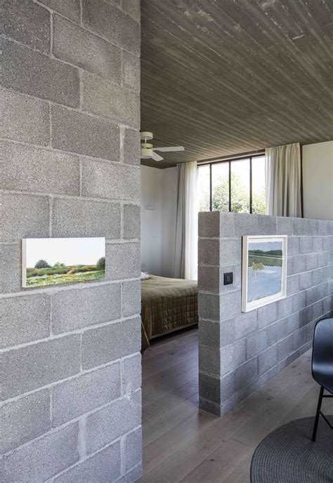 Concrete Blockwork And A Love For The Landscape Shape Bare House