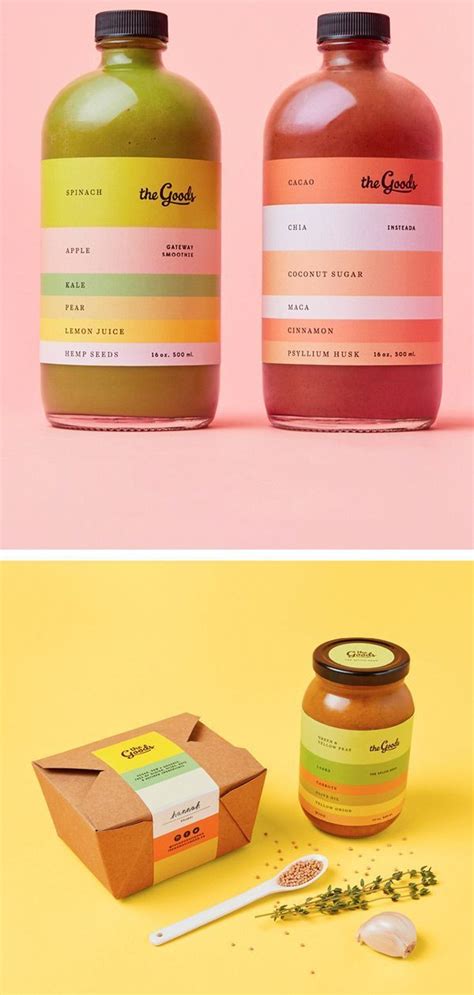 Een basisrecept, culinair recept en een lekker gevuld recept. Packaging and menu for The Goods, a Toronto-based company ...