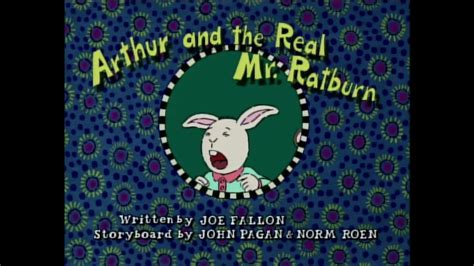 Arthur And The Real Mr Ratburn Title Card Youtube