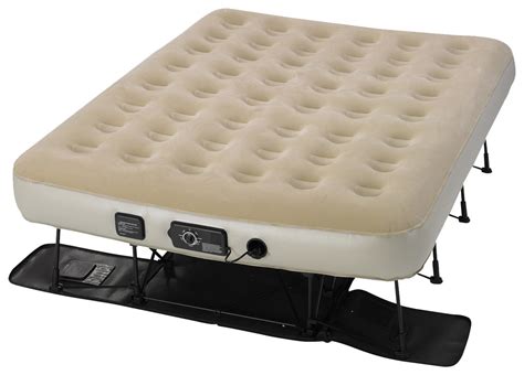 An air mattress will never be as comfortable as a real mattress, but it should be the closest option is a queen: Serta EZ Queen Bed with Never Flat Pump ~ Adjustable Air ...