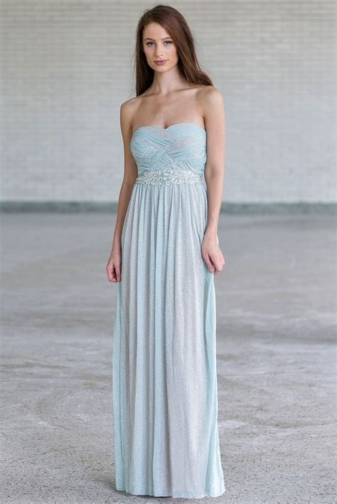 Blue Mint Prom Dress Blue Mint Maxi Dress Formal Dress Pale Blue