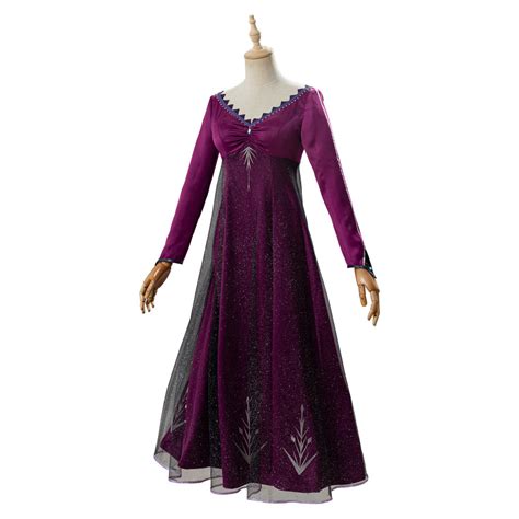 Frozen 2 Elsa Dress Frozen 2 Elsa Adult Outfit Purple Dress Cosplay