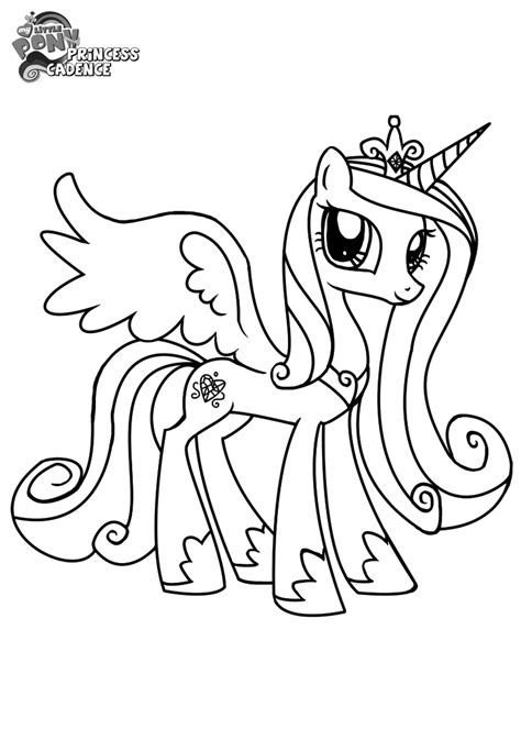 Princess celestia, a favorite mlp character. My Little Pony Coloring Pages Princess Cadence Wedding ...