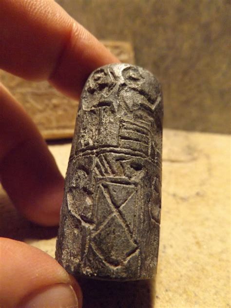 Sumerian Cylinder Seal Replica Of Queen Puabi Mesopotamian Art