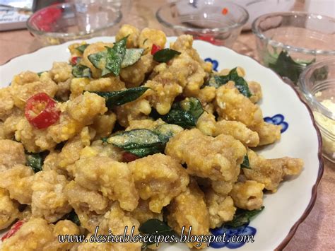 Place chicken into a medium bowl. Salted Eggs Chicken