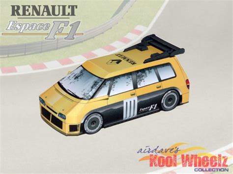 Renault Espace F1 Paper Model By Dave Winfield Daves Card Creations
