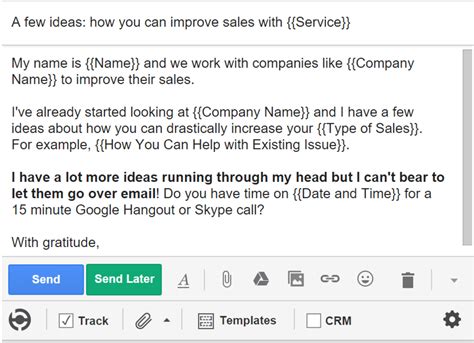 Cold Pitch Email Template