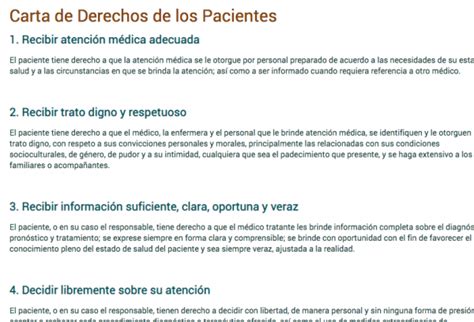 Carta De Derechos De Los Pacientes By Capasi Issuu Vrogue Co