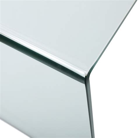 Classon Modern Rectangular Tempered Glass Console Table Gdf Studio