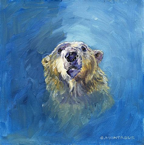 Polar Bear Portrait 1 Painting By Christine Montague