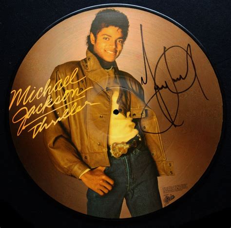 Lot Detail Michael Jackson Signed Thriller Record Psadna