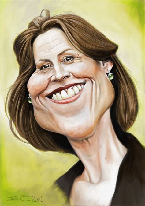 Sigourney By Jaumecullell On Deviantart Funny Caricatures Caricature Drawing Celebrity
