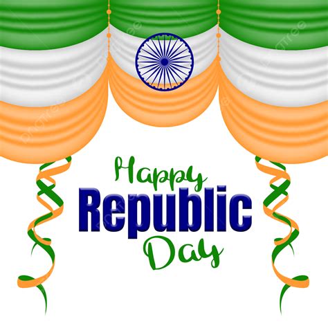 Designs 3d Transparent Png Republic Day With 3d Design And Ribbbon