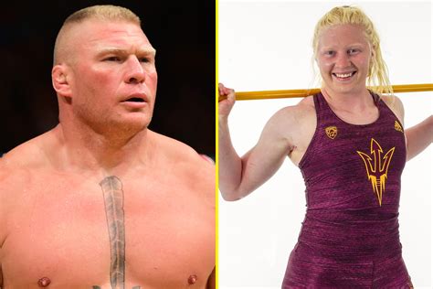 Brock Lesnars Look A Like Daughter Mya Is An Athletic Beast Just