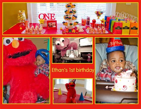 Elmo Themed 1st Birthday Party Birthday Ideas