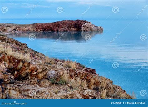 Crocodile Rock On The Lake Balkhash Kazakhstan Stock Image Image Of