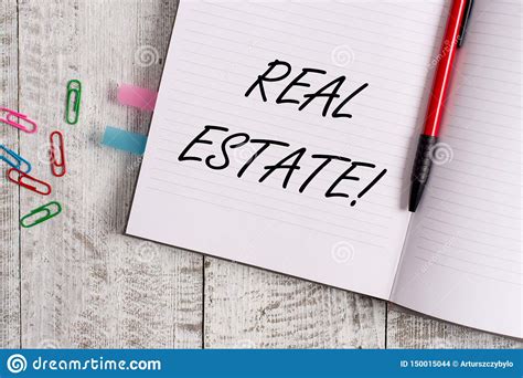 Conceptual Hand Writing Showing Real Estate. Business Photo Text Owning ...