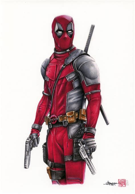 Deadpool 8 X 12 Signed Limited Edition Comic Art Print