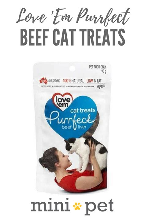 New To Minipet Love Em Purrfect Beef Cat Treats 90g Purrfect Beef