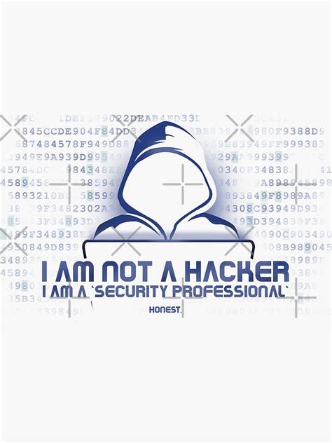 I Am Not A Hacker Honest Sticker For Sale By Pinkplatypus Redbubble