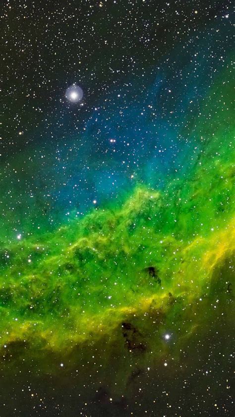 Stars And Space Green Color Nebula Astronomy Space Stars
