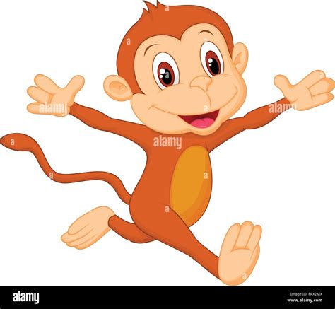 Running Monkey Stock Vector Images Alamy