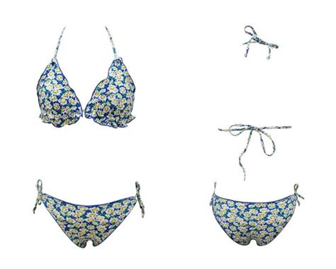 2019 Fashion Hot Selling Women Sexy Bikini Set Triangle Printed Ruffles