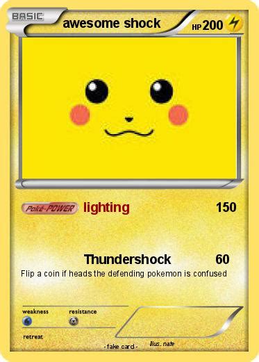 Pokémon Awesome Shock Lighting My Pokemon Card