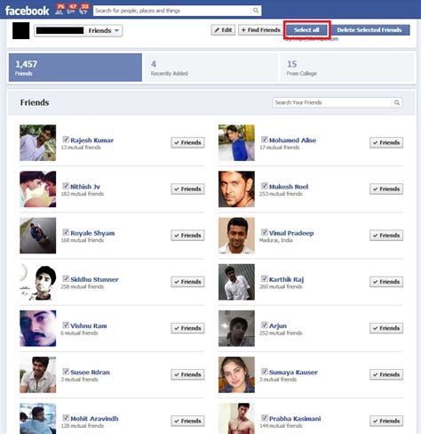 How To Unfriend All Facebook Friend In Single Click Using