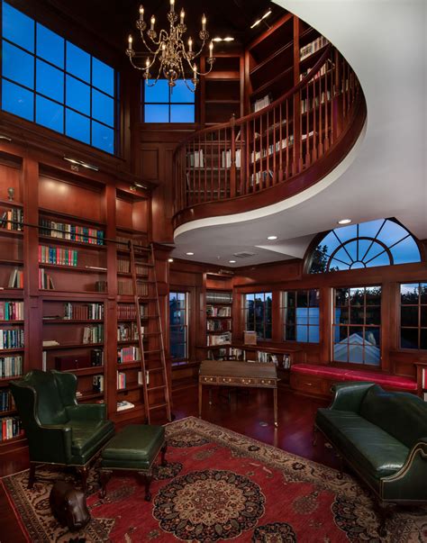 Home Library With An Upper Cupola Octagon And Belvedere Traditional