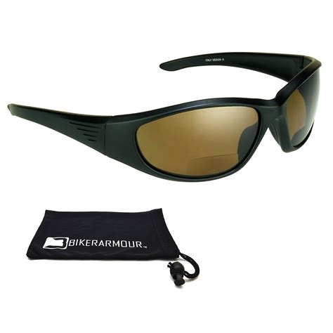 Motorcycle Polarized Bifocal Sunglasses For Men Brown 150