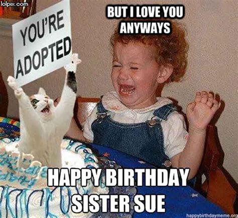 Happy Birthday Sister Meme Happy Birthday Sister Sister Birthday