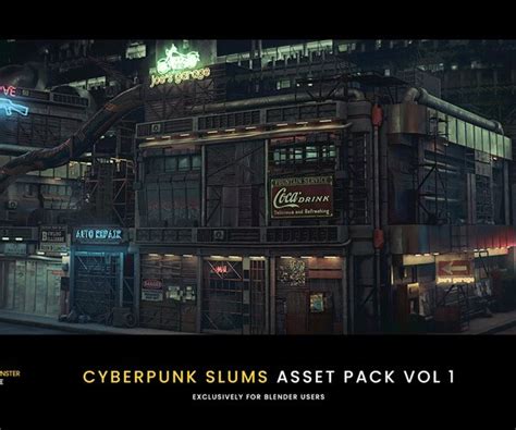Artstation Cyberpunk Slums Asset Pack Vol 1 Resources