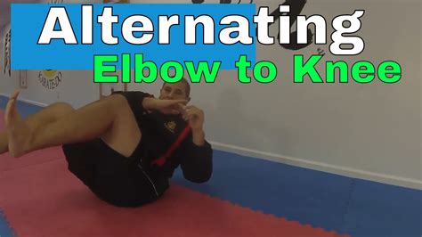 Alternating Elbow To Knee Crunches Youtube