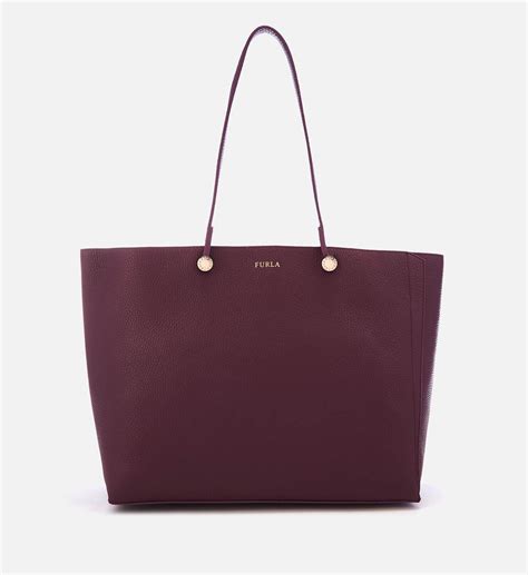 Furla Womens Eden Medium Tote Bag Purple Coggles