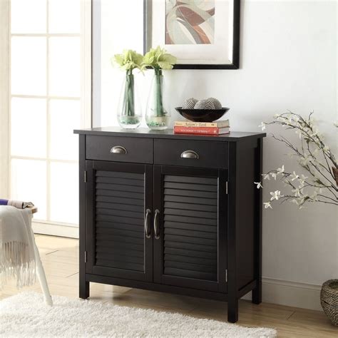 Accent Cabinet 2 Shutter Doors 2 Drawers 32lx14wx31h By Belray