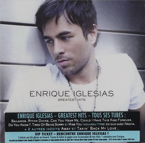 Enrique Iglesias Greatest Hits French Cd Album —