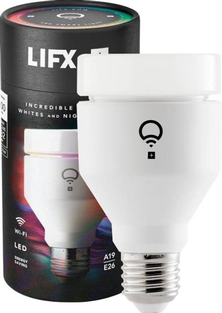 Lifx Lifx A19 Wi Fi Led Smartbulb Multi Lha19e26uc10p Best Buy