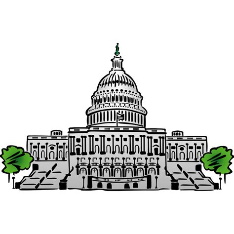 Us Capitol Us Capitol Drawing Easy Clipart Full Size Clipart The Best