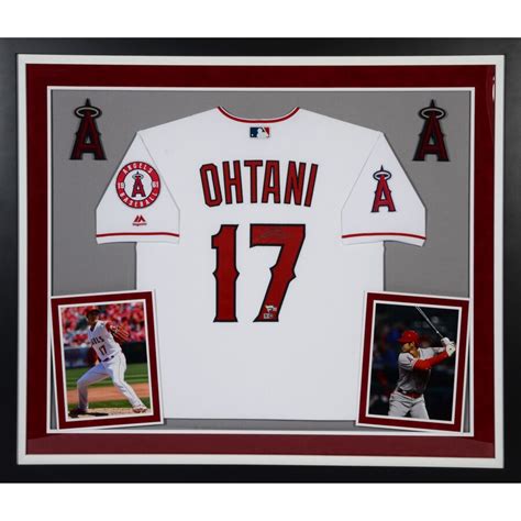 Autographed Los Angeles Angels Shohei Ohtani Deluxe Framed Jersey La