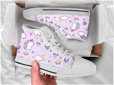 Cute Unicorn Shoes Custom Canvas Sneakers For Kids And Adults