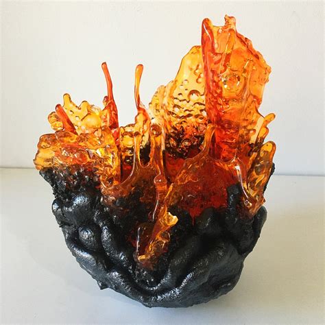 Lava Inspired Resin Sculpture In 2021 Resin Sculpture Sculpture Lava